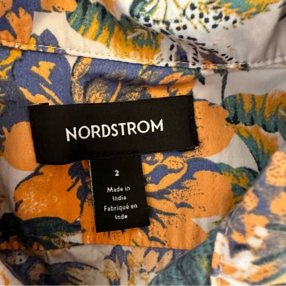 🌟3/$20🌟 NORDSTROM Toddler Boys Short Sleeve Print Button Down Collared Shirt - Picture 3 of 4